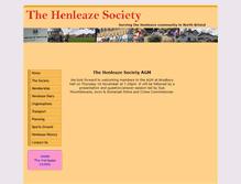 Tablet Screenshot of henleazesociety.co.uk
